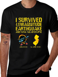 I Survived Earthquake & Solar Eclipse T-Shirt