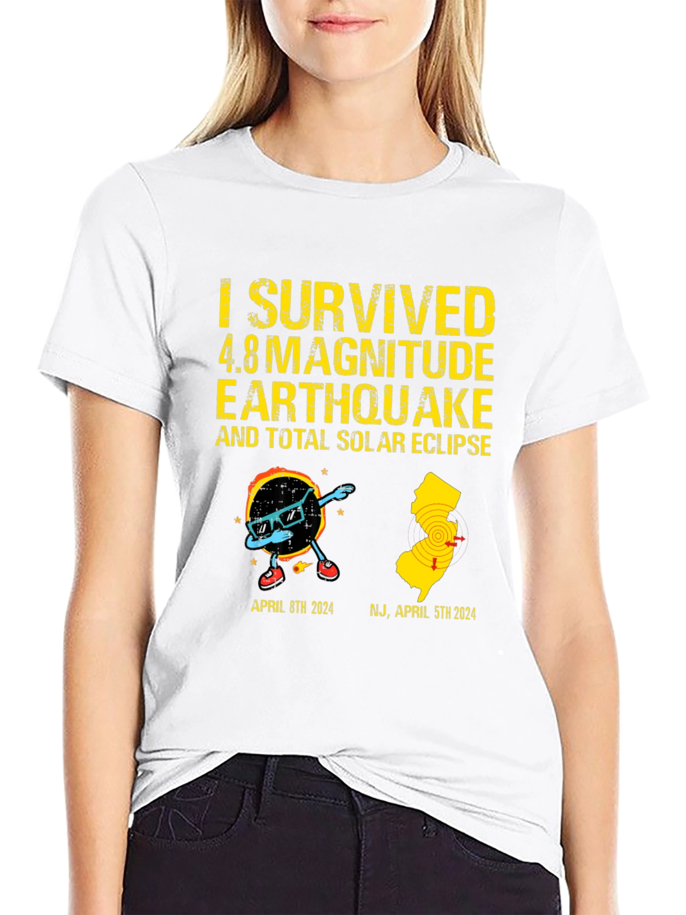 I Survived Earthquake & Solar Eclipse T-Shirt