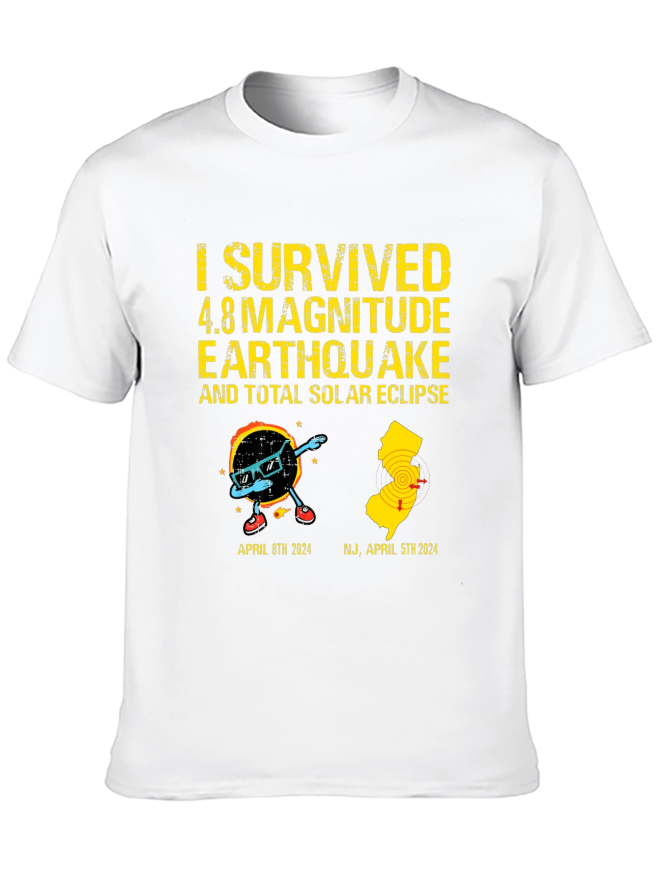 I Survived Earthquake & Solar Eclipse T-Shirt