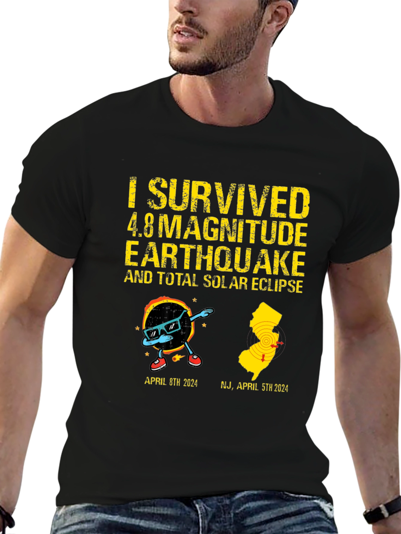 I Survived Earthquake & Solar Eclipse T-Shirt