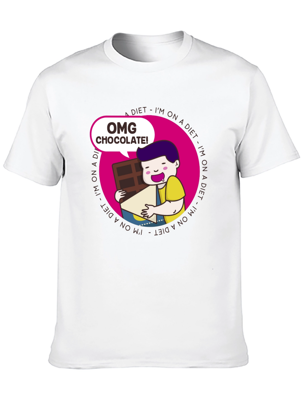 OMG Chocolate T-Shirt - Diet Humor Tee