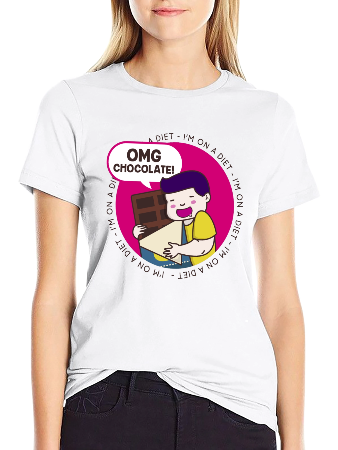 OMG Chocolate T-Shirt - Diet Humor Tee