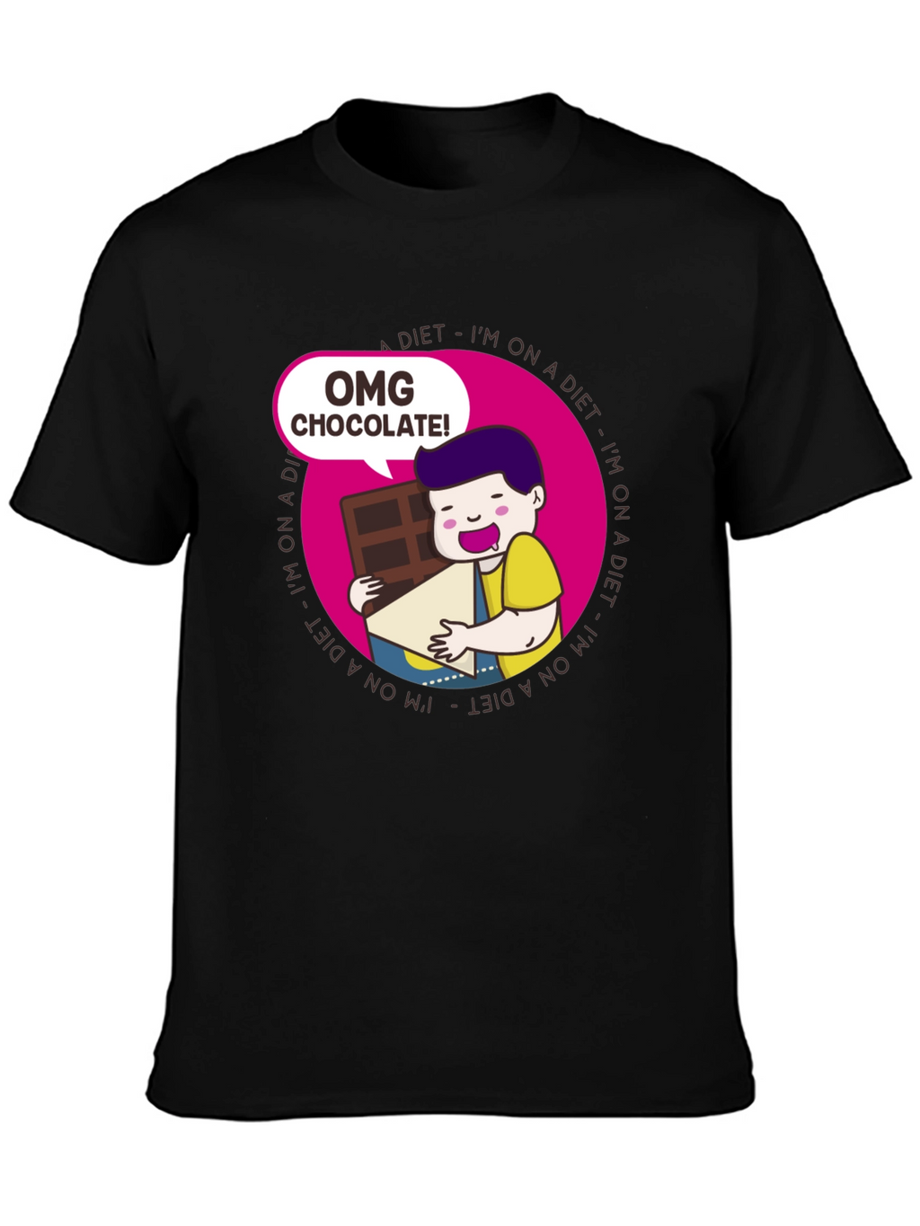 OMG Chocolate T-Shirt - Diet Humor Tee