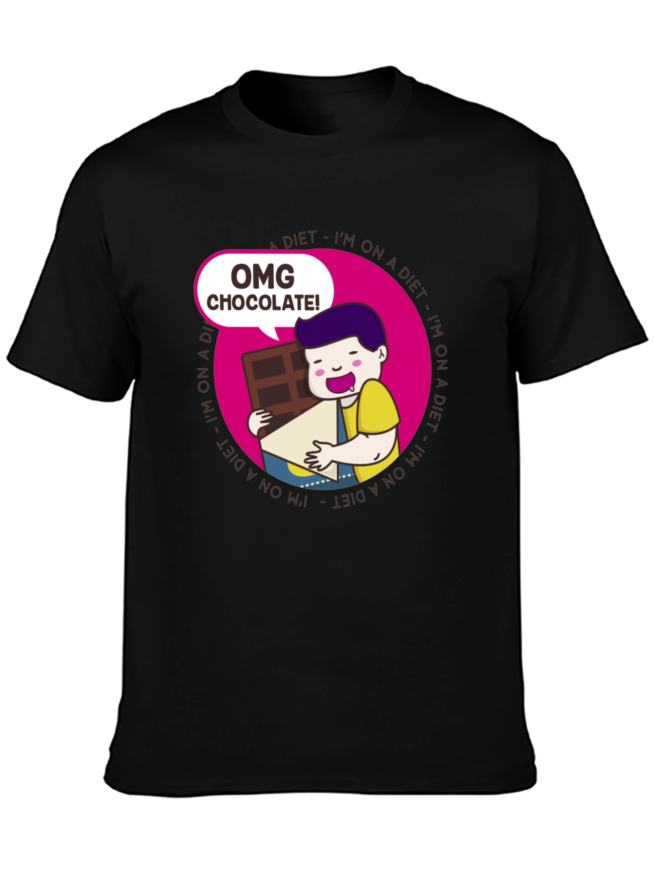 OMG Chocolate T-Shirt - Diet Humor Tee