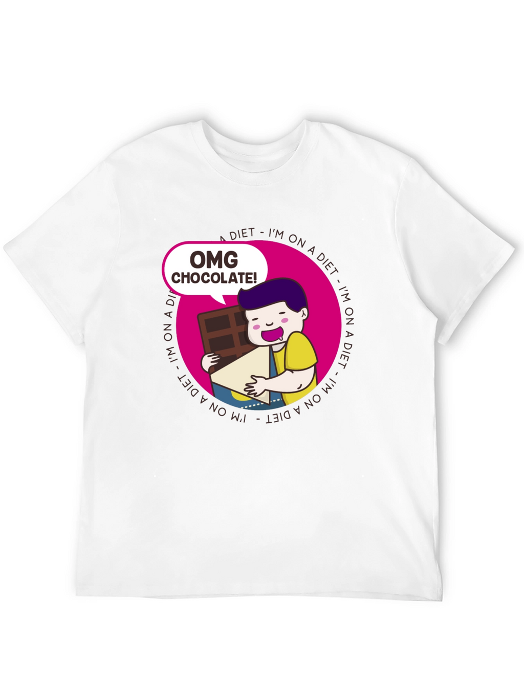 OMG Chocolate T-Shirt - Diet Humor Tee