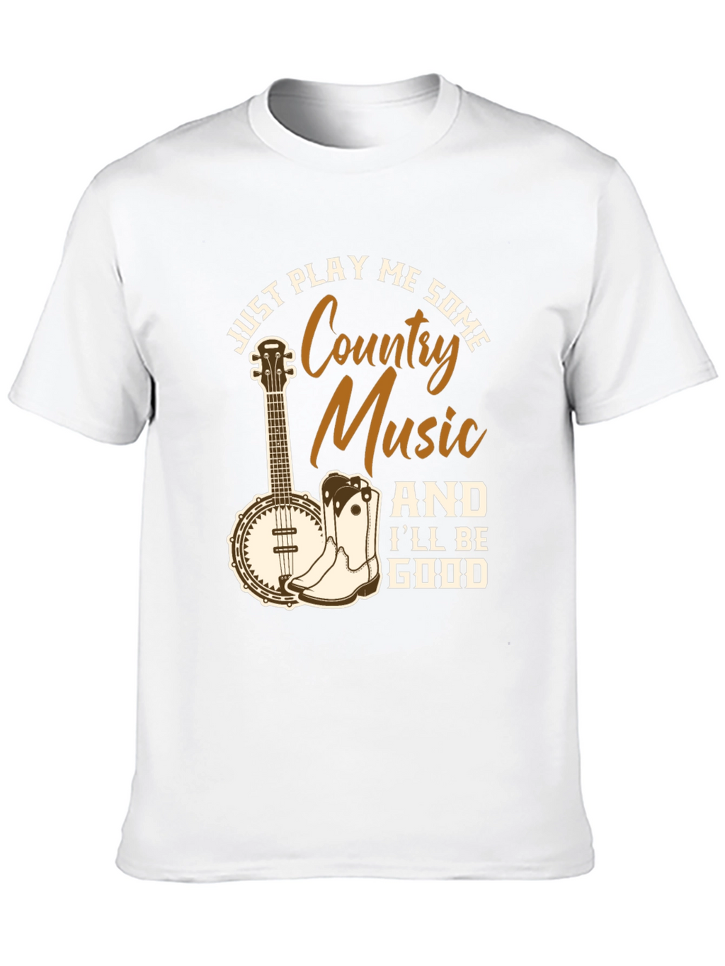 Country Music Graphic T-Shirt - Black