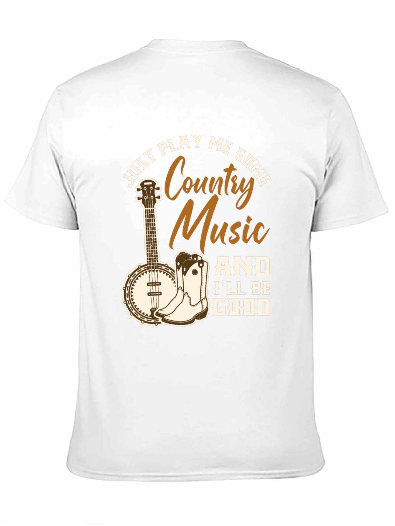 Country Music Graphic T-Shirt - Black