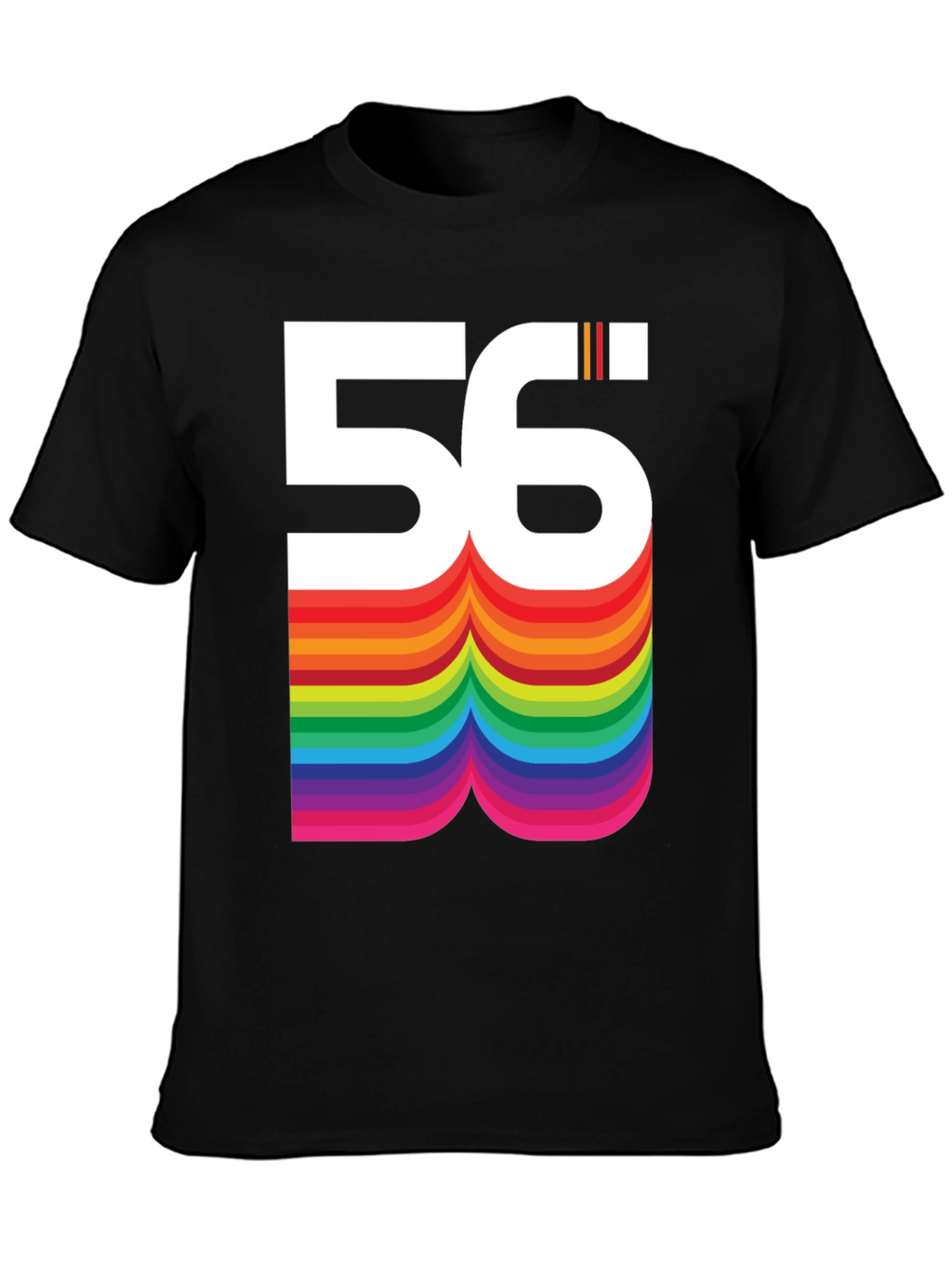 Retro Rainbow 56 Graphic T-Shirt