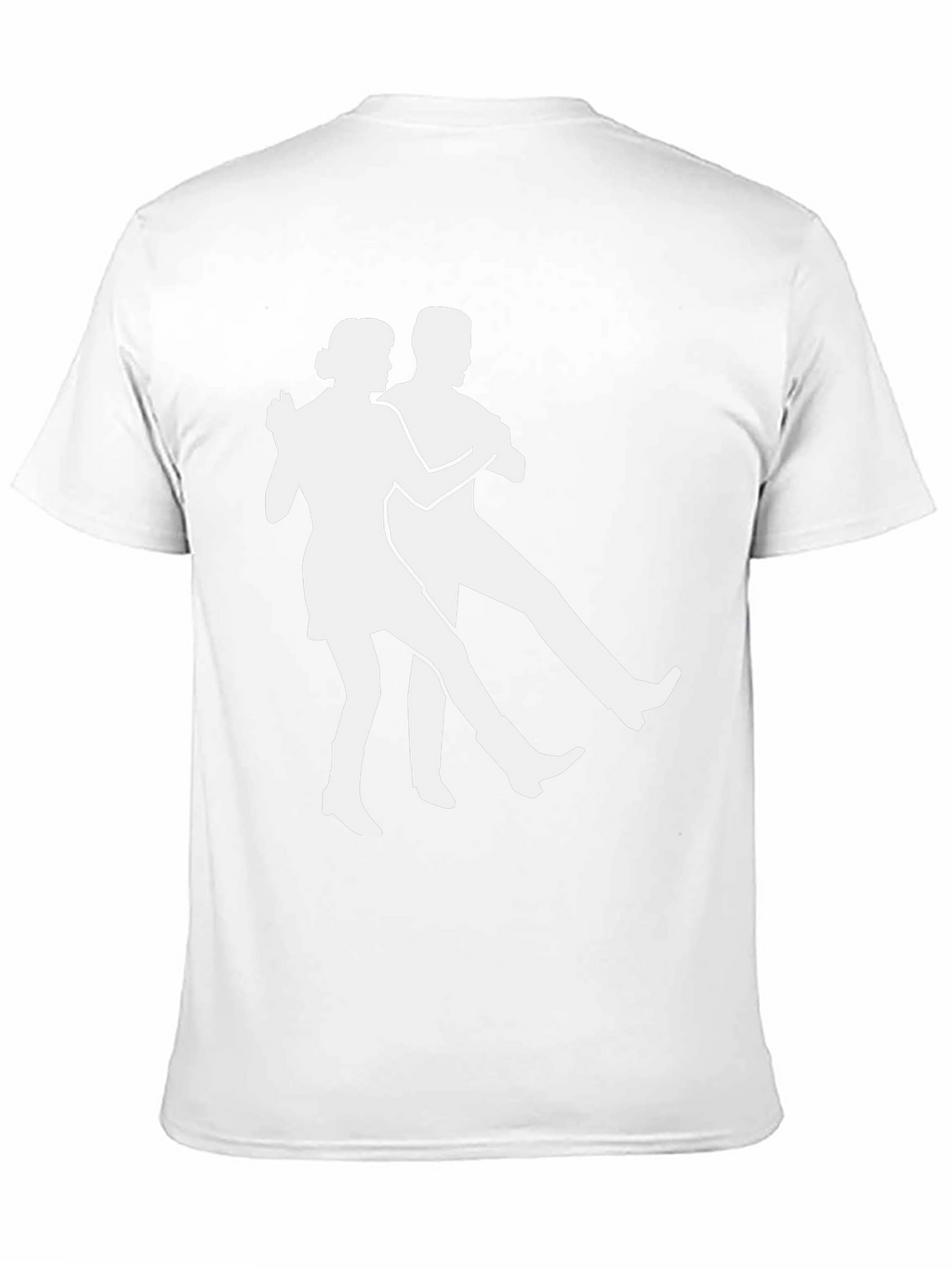 Dancing Duo Graphic Tee - Black Cotton T-Shirt