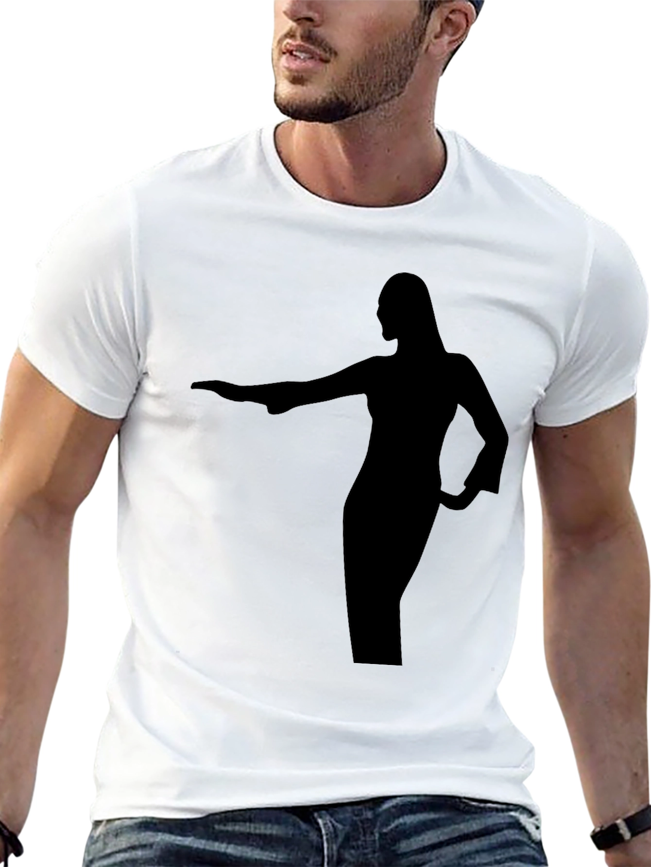 Silhouette Graphic Tee - Unisex Black T-Shirt
