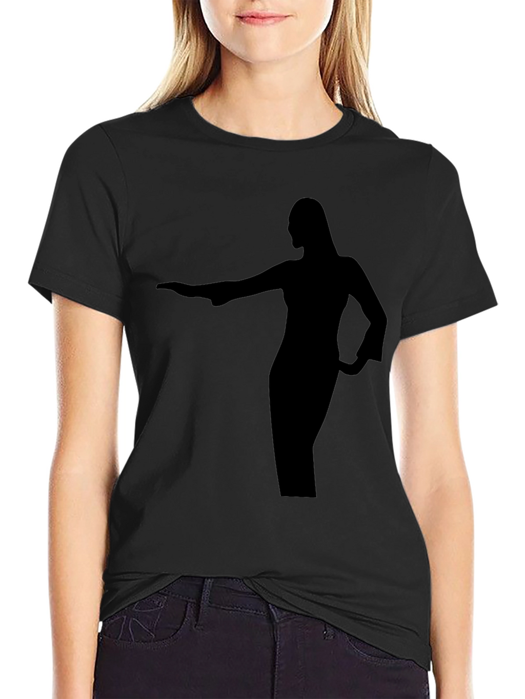 Silhouette Graphic Tee - Unisex Black T-Shirt