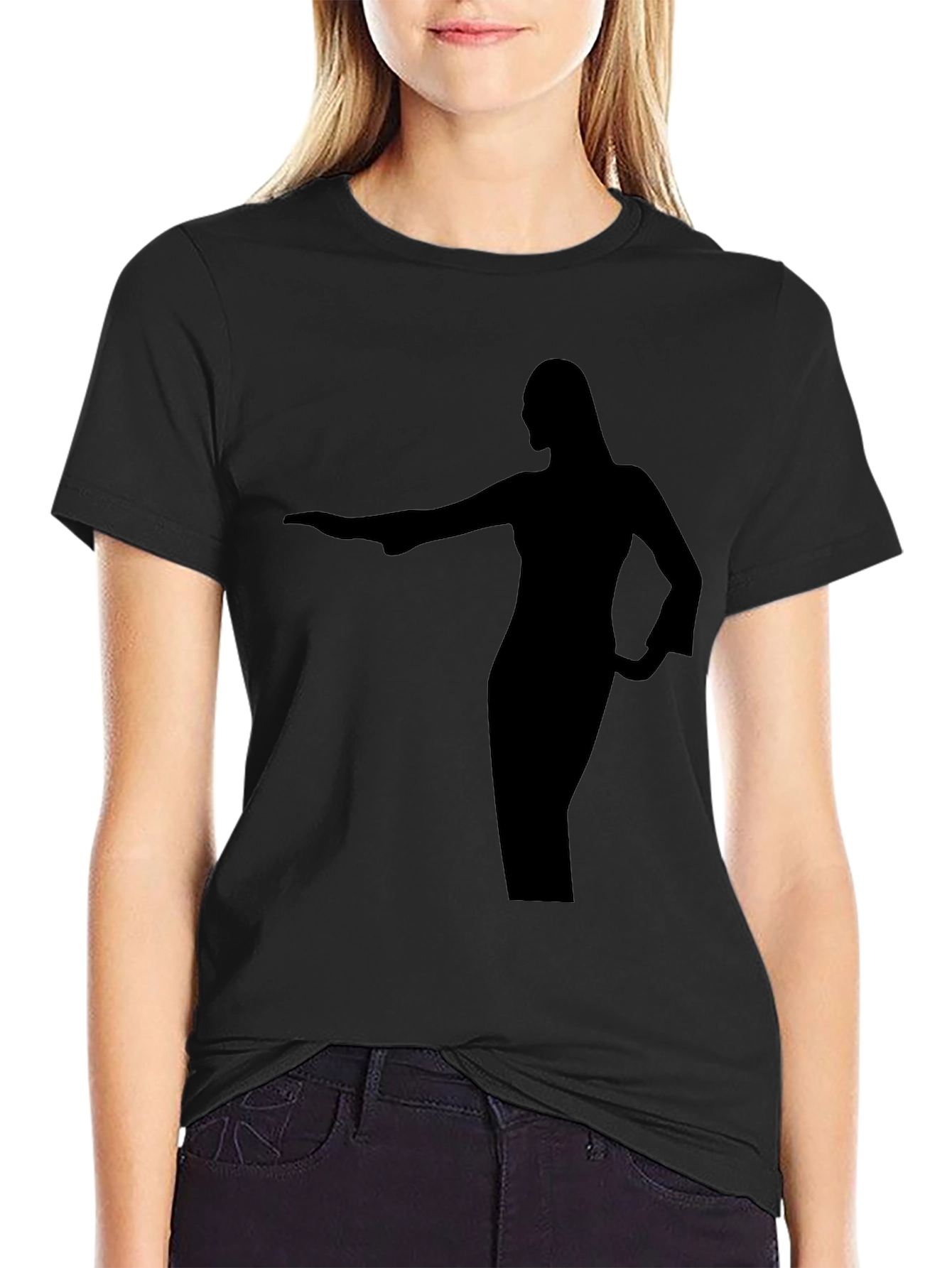 Silhouette Graphic Tee - Unisex Black T-Shirt