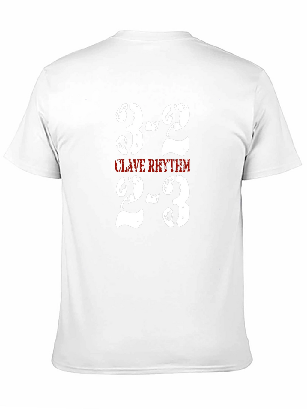 Clave Rhythm T-Shirt - 3-2 & 2-3 Music Tee