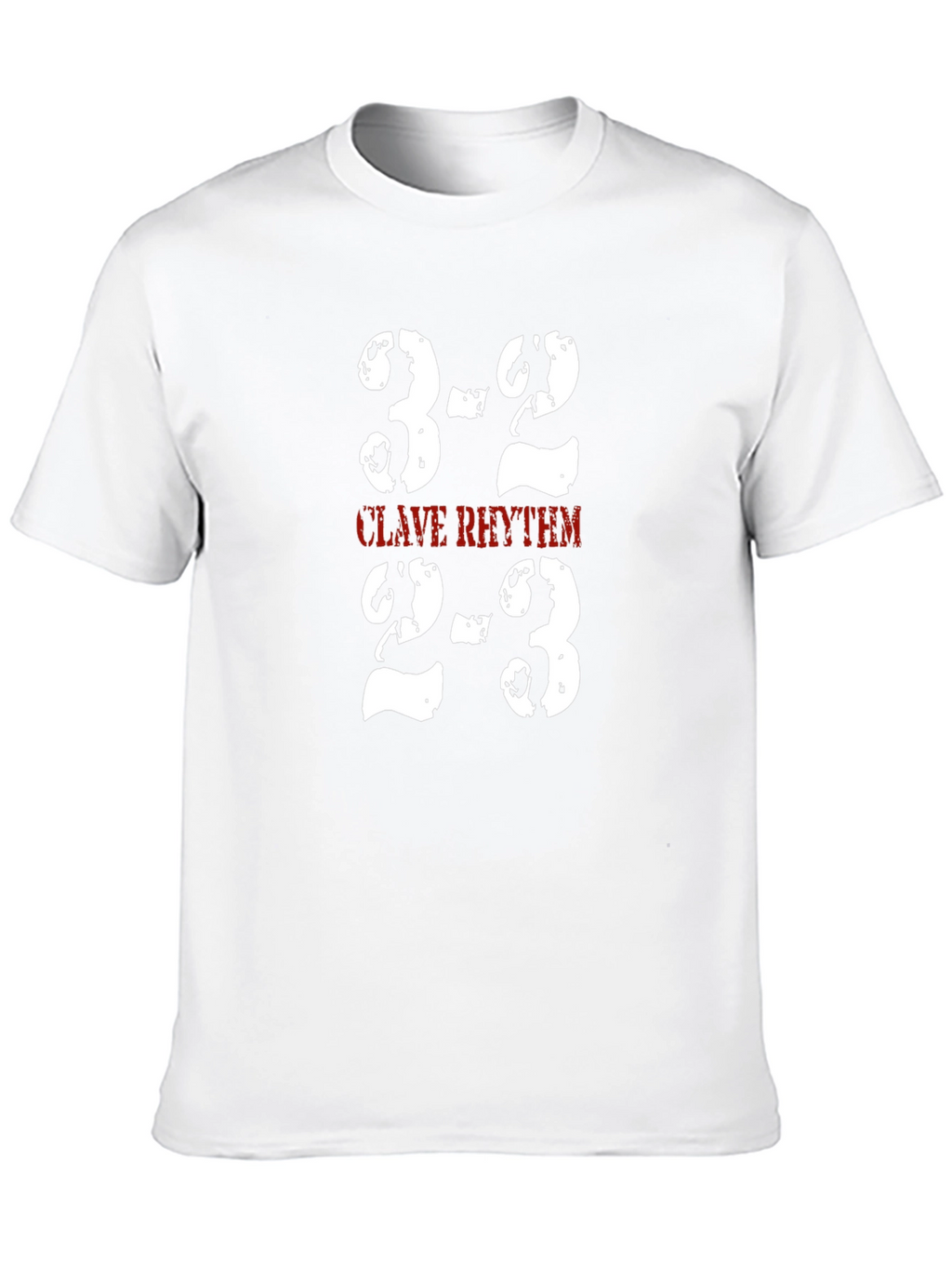 Clave Rhythm T-Shirt - 3-2 & 2-3 Music Tee