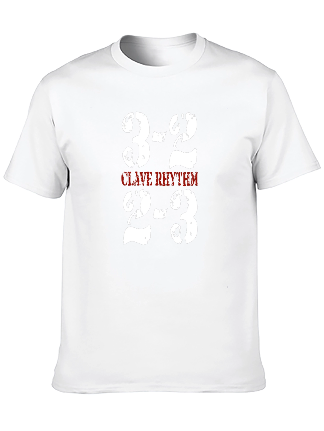 Clave Rhythm T-Shirt - 3-2 & 2-3 Music Tee