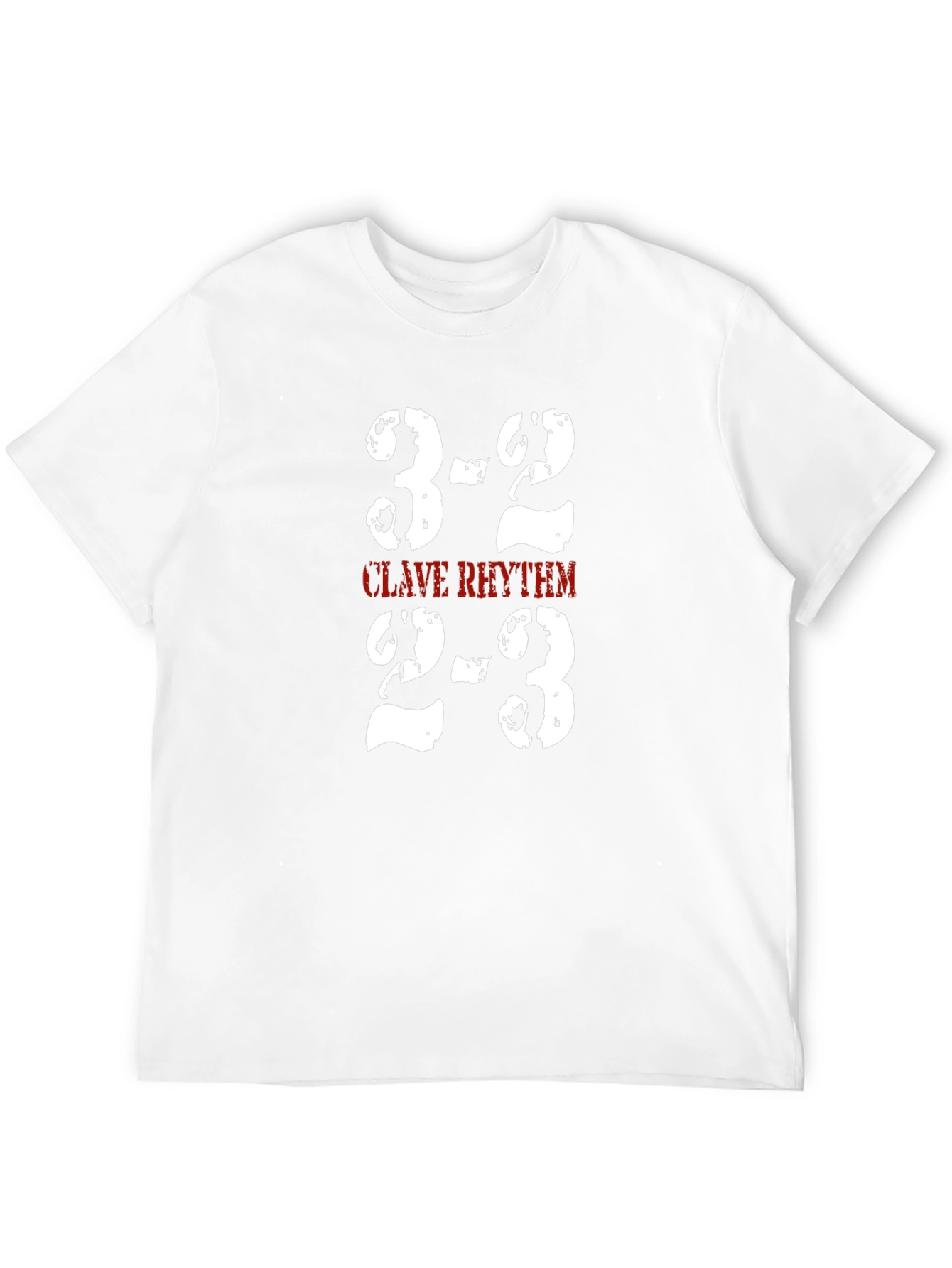 Clave Rhythm T-Shirt - 3-2 & 2-3 Music Tee