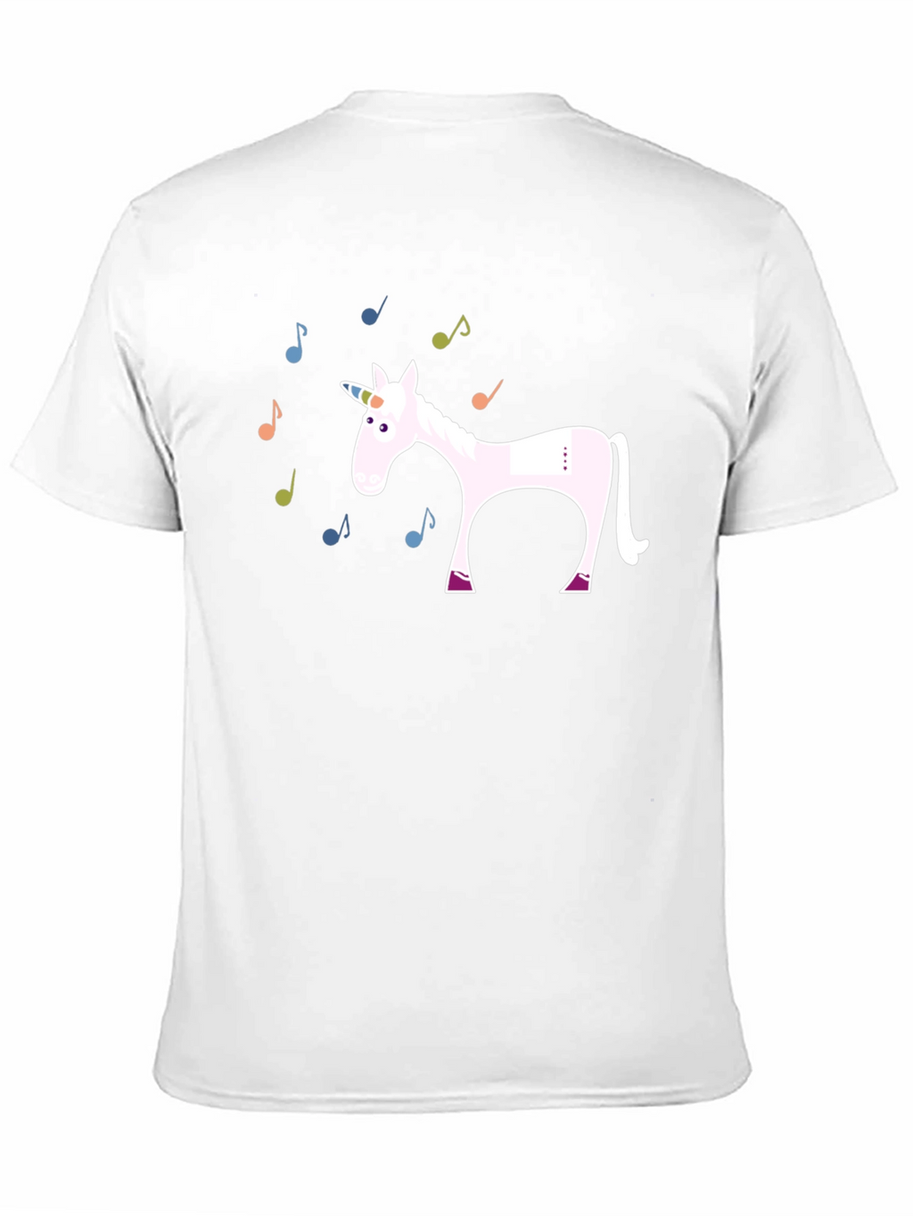 Unicorn Music Notes Graphic T-Shirt