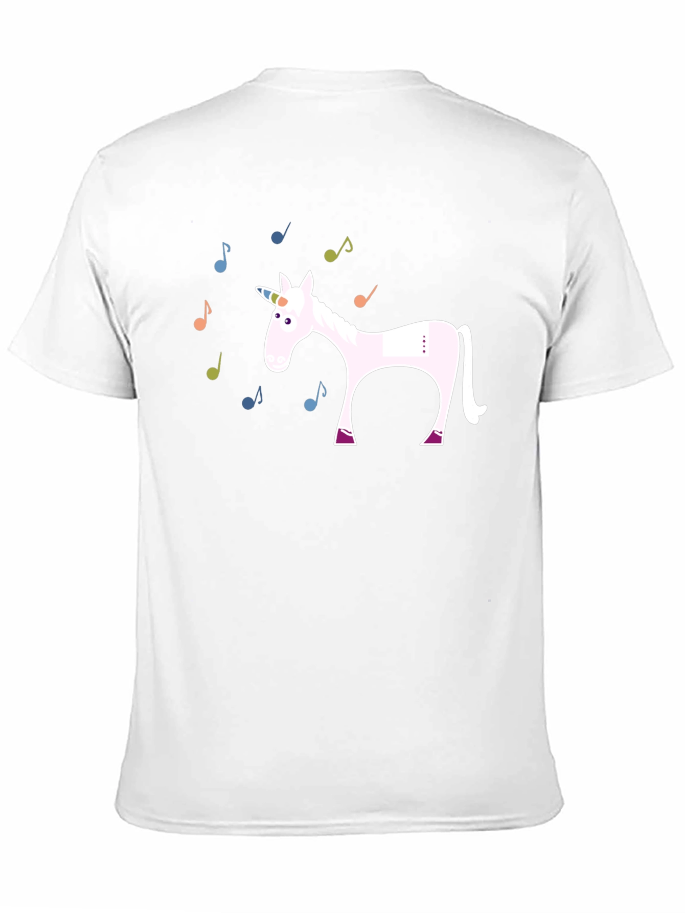 Unicorn Music Notes Graphic T-Shirt