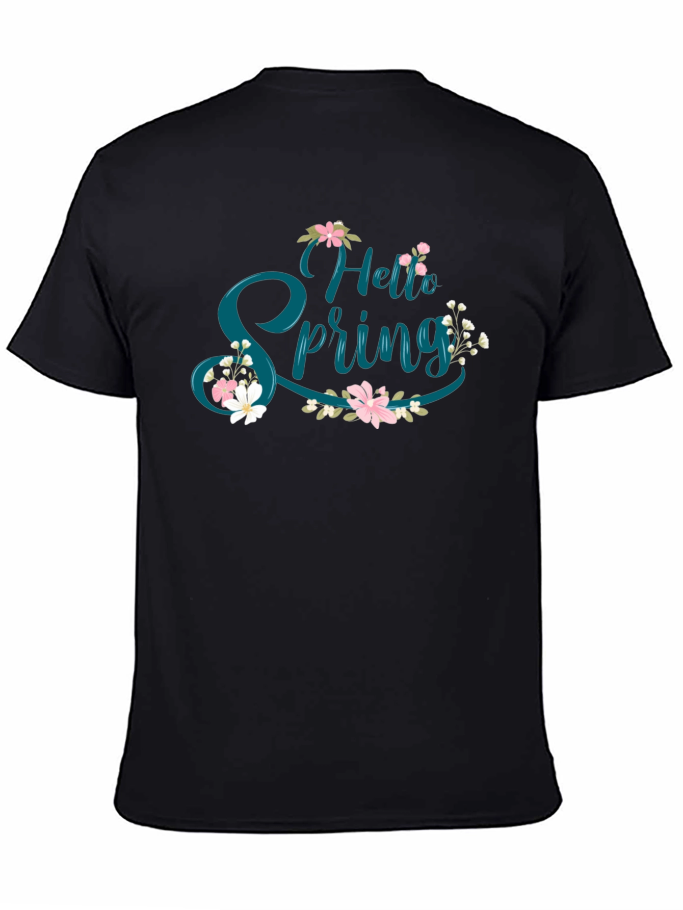Hello Spring T-Shirt - Floral Design