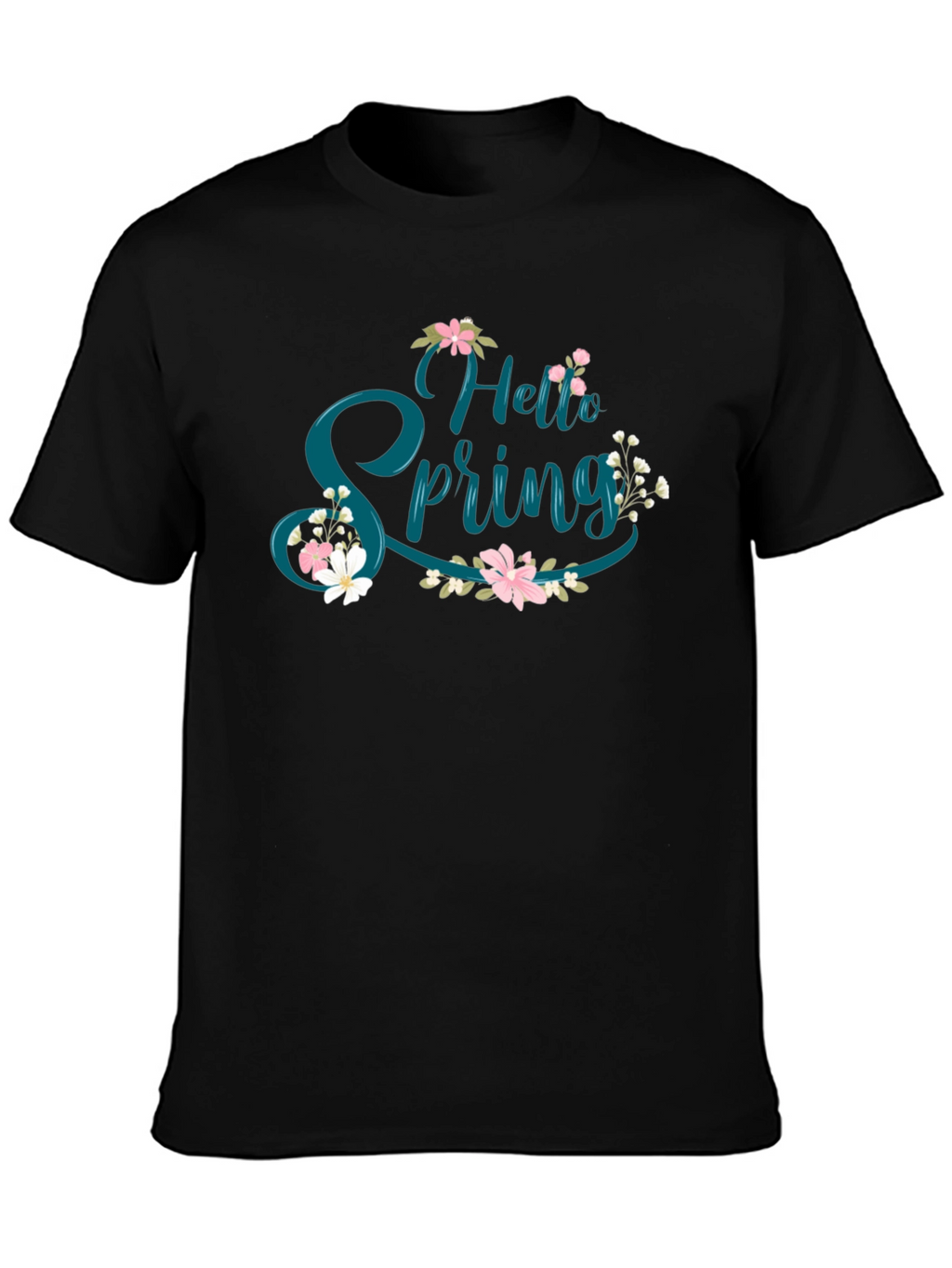 Hello Spring T-Shirt - Floral Design