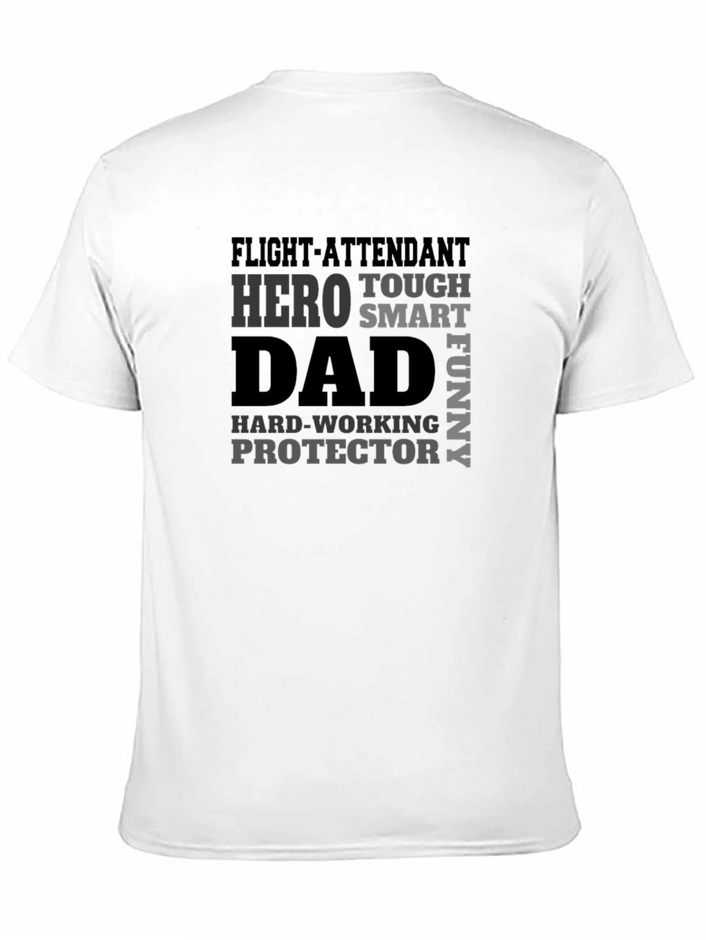 Flight Attendant Dad Hero Graphic T-Shirt