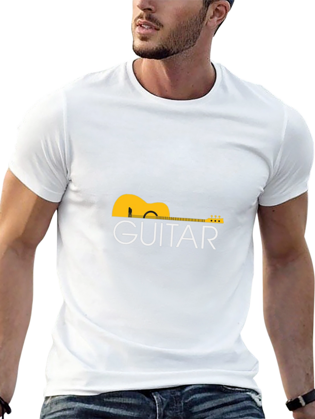 Guitar Graphic T-Shirt - Classic Music Tee