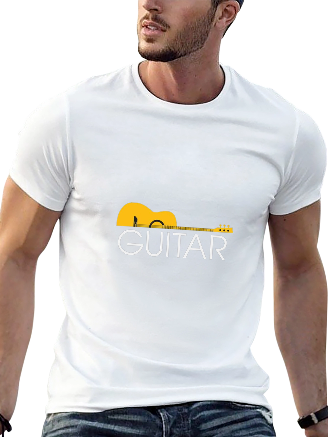 Guitar Graphic T-Shirt - Classic Music Tee