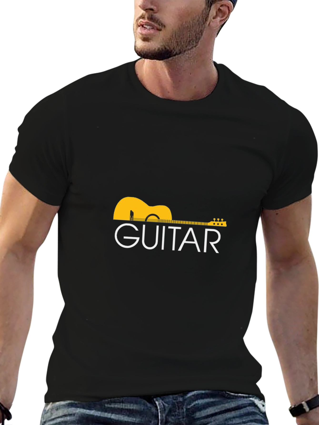 Guitar Graphic T-Shirt - Classic Music Tee