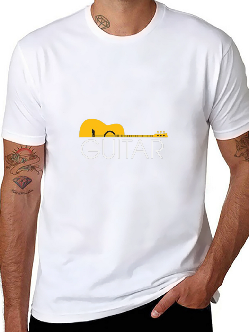 Guitar Graphic T-Shirt - Classic Music Tee
