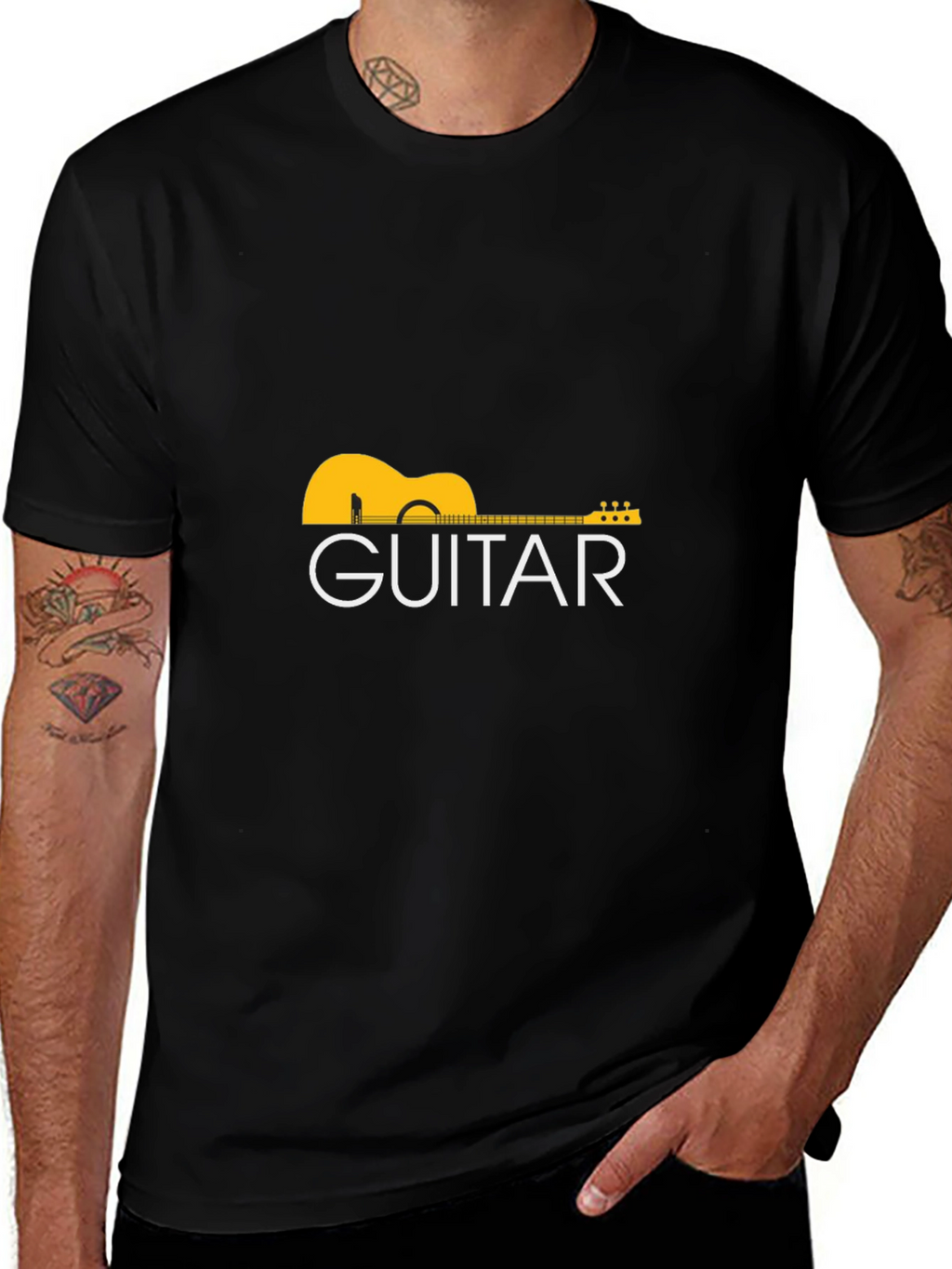 Guitar Graphic T-Shirt - Classic Music Tee