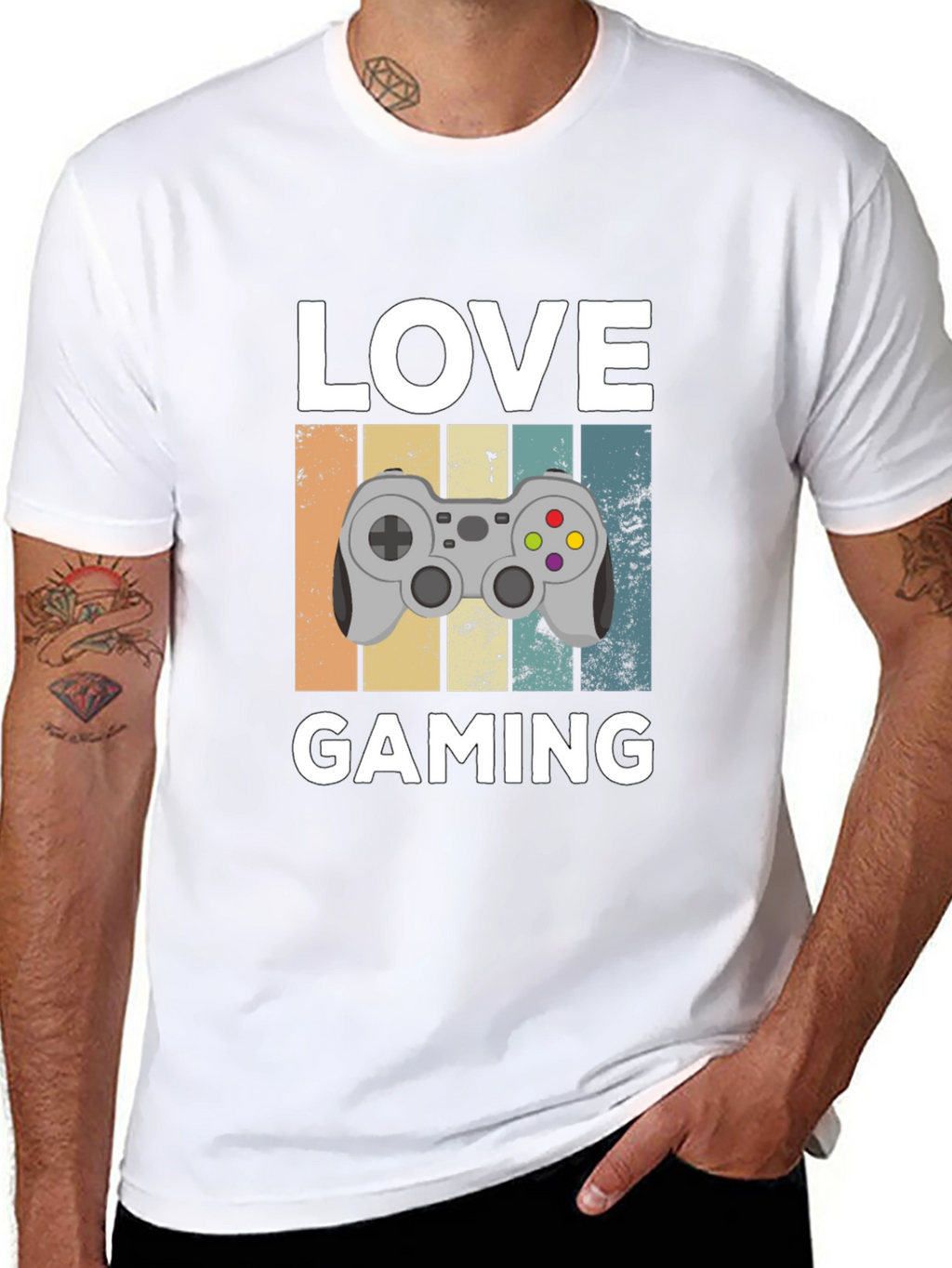 Love Gaming Graphic T-Shirt - Gamer Gift