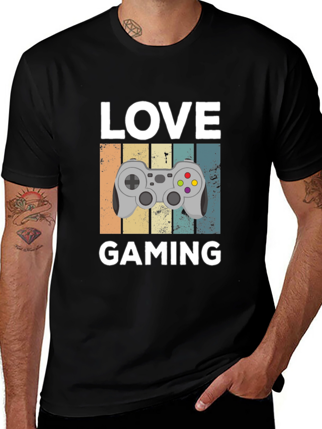 Love Gaming Graphic T-Shirt - Gamer Gift
