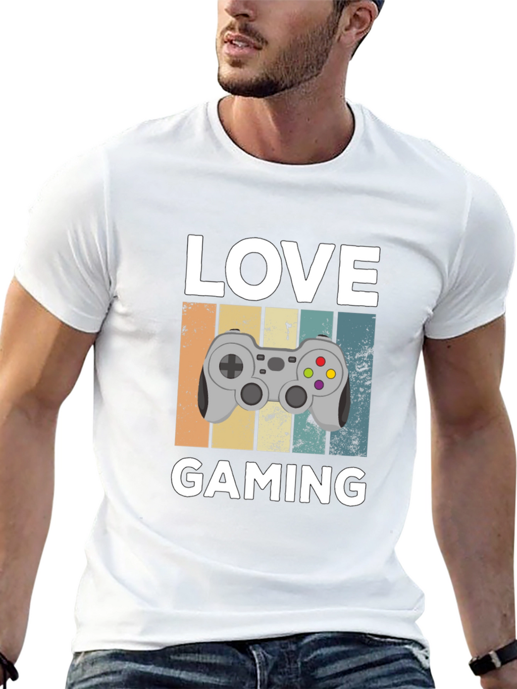 Love Gaming Graphic T-Shirt - Gamer Gift