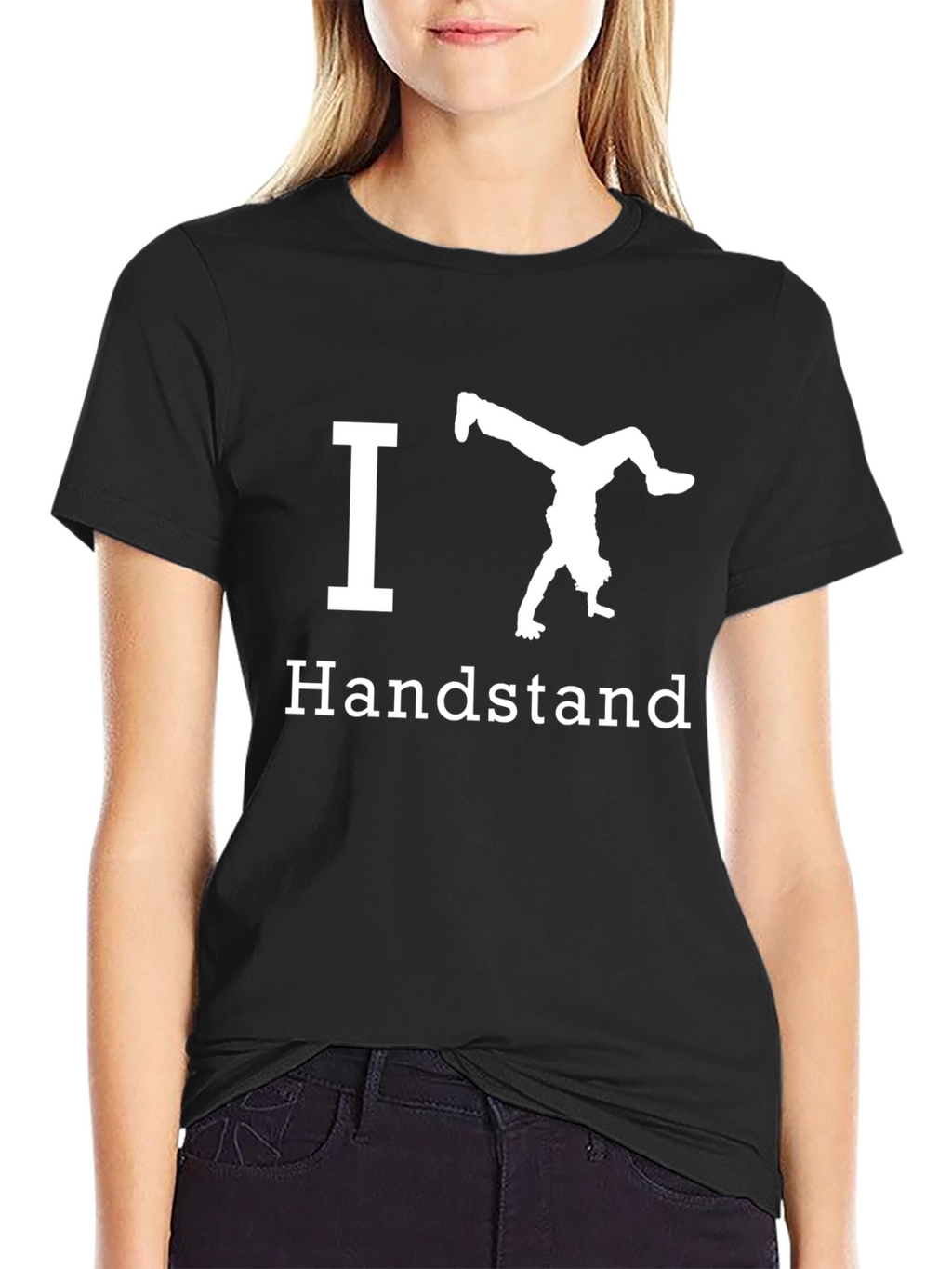 I Heart Handstands T-Shirt - Black Graphic Tee