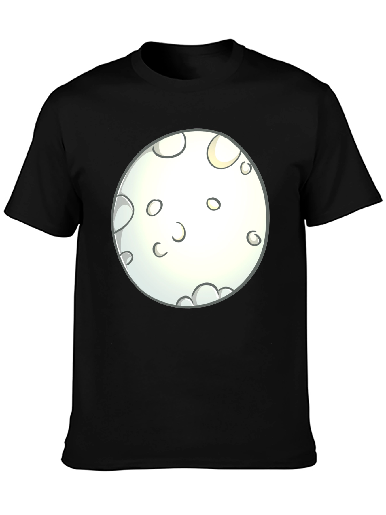 Moon Graphic Black T-Shirt - Casual Wear