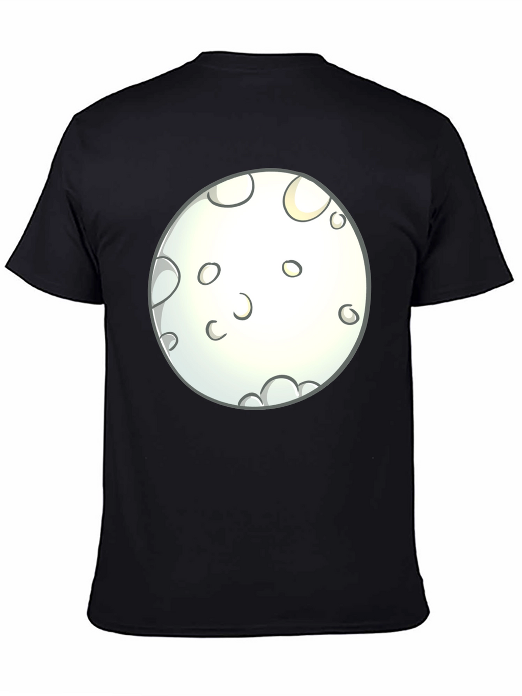 Moon Graphic Black T-Shirt - Casual Wear