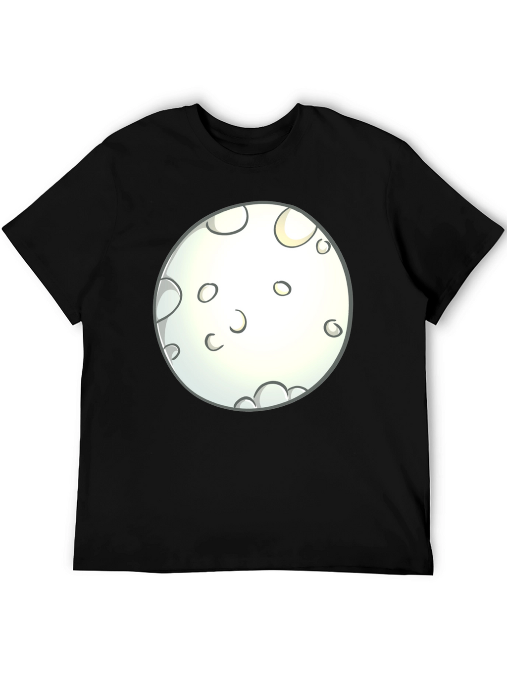 Moon Graphic Black T-Shirt - Casual Wear