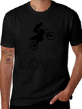 I Wheely Love Motorcycle T-Shirt - Black