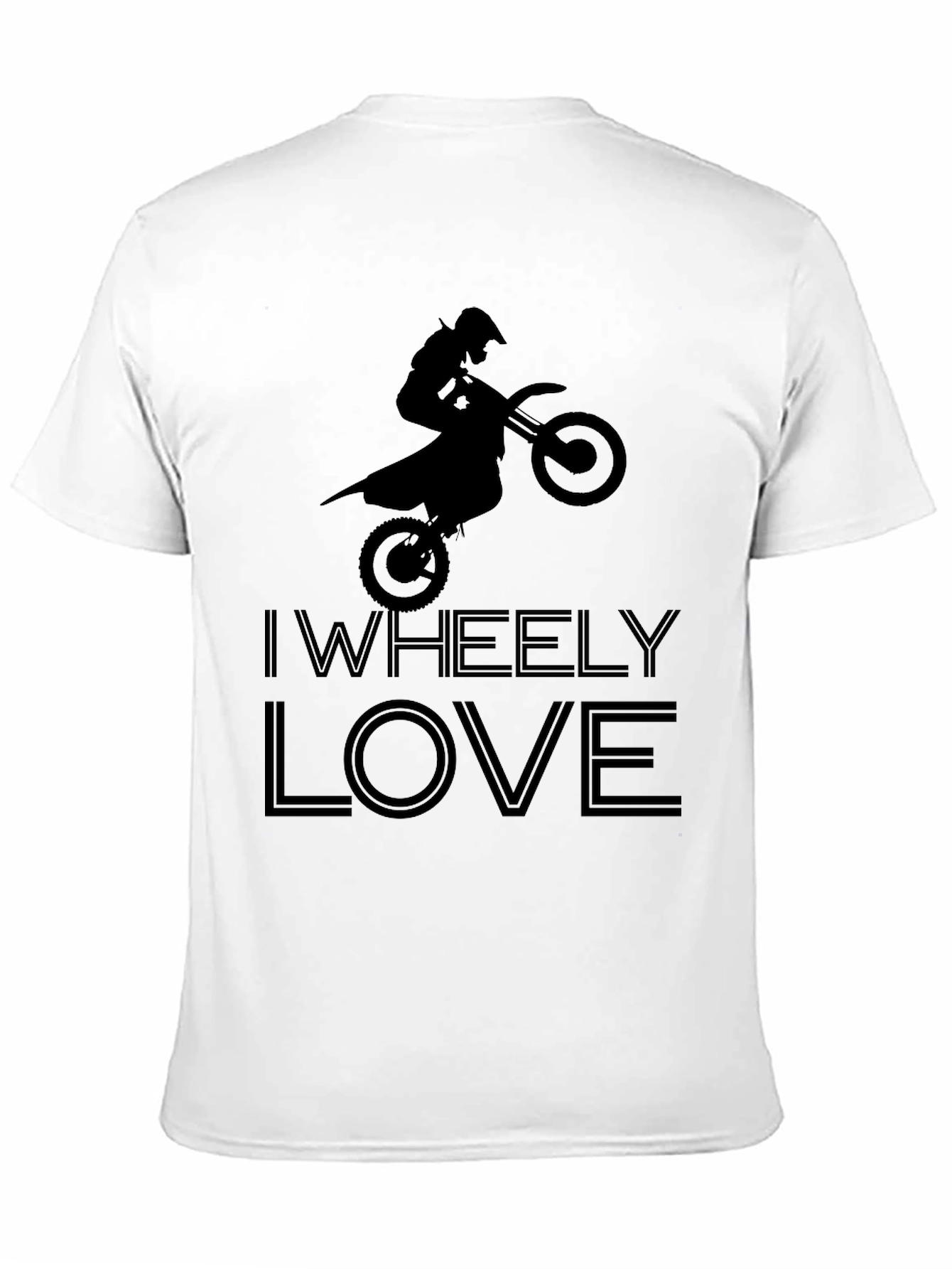I Wheely Love Motorcycle T-Shirt - Black