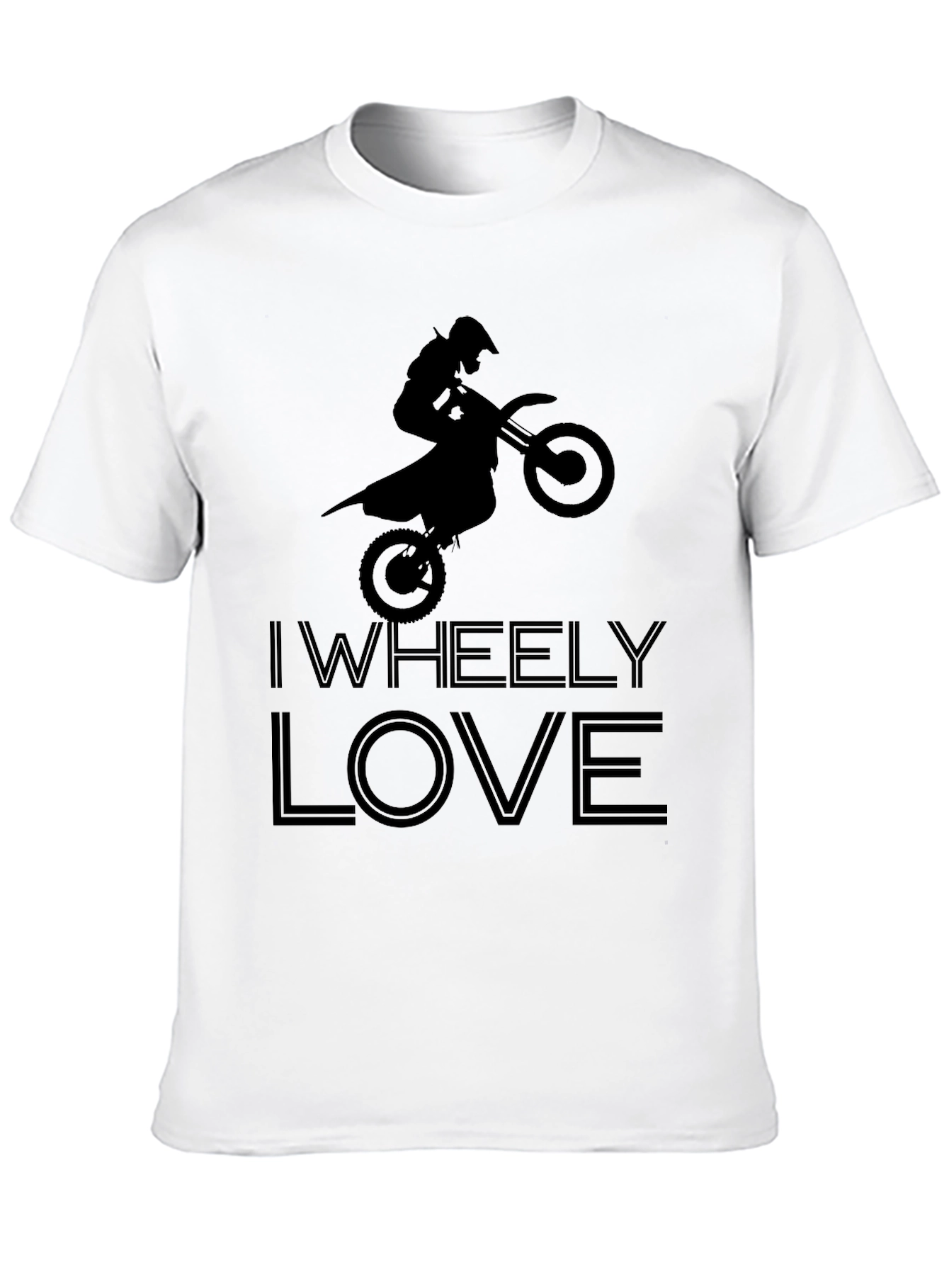 I Wheely Love Motorcycle T-Shirt - Black