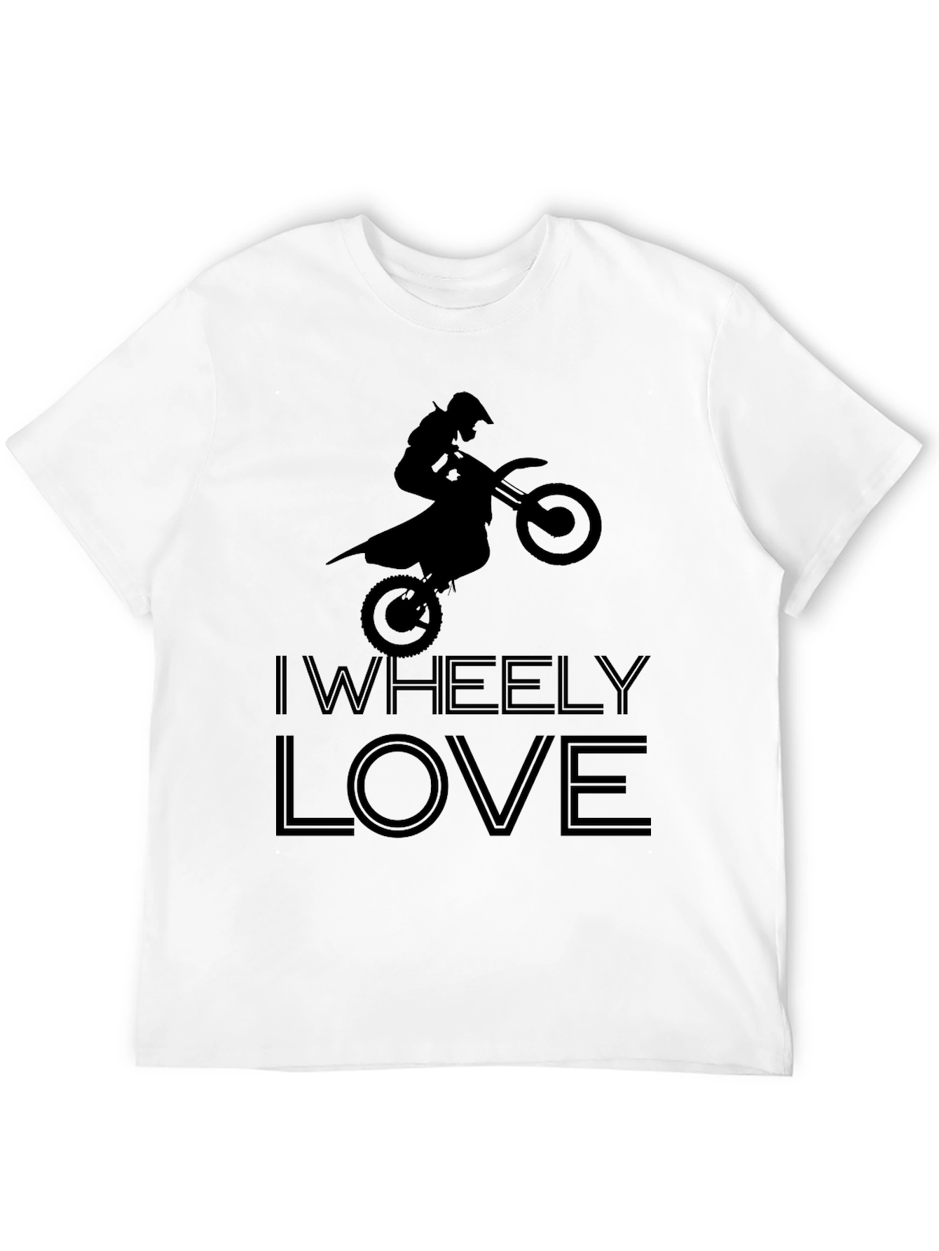 I Wheely Love Motorcycle T-Shirt - Black