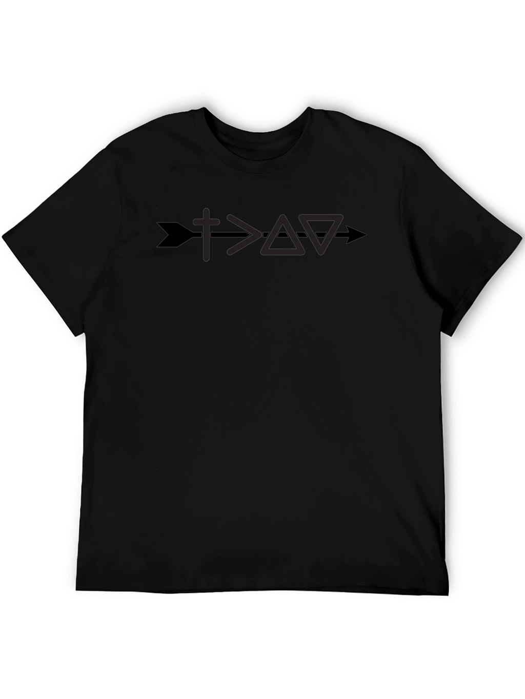 Faith Over Fear Graphic Tee - Arrow Cross Design