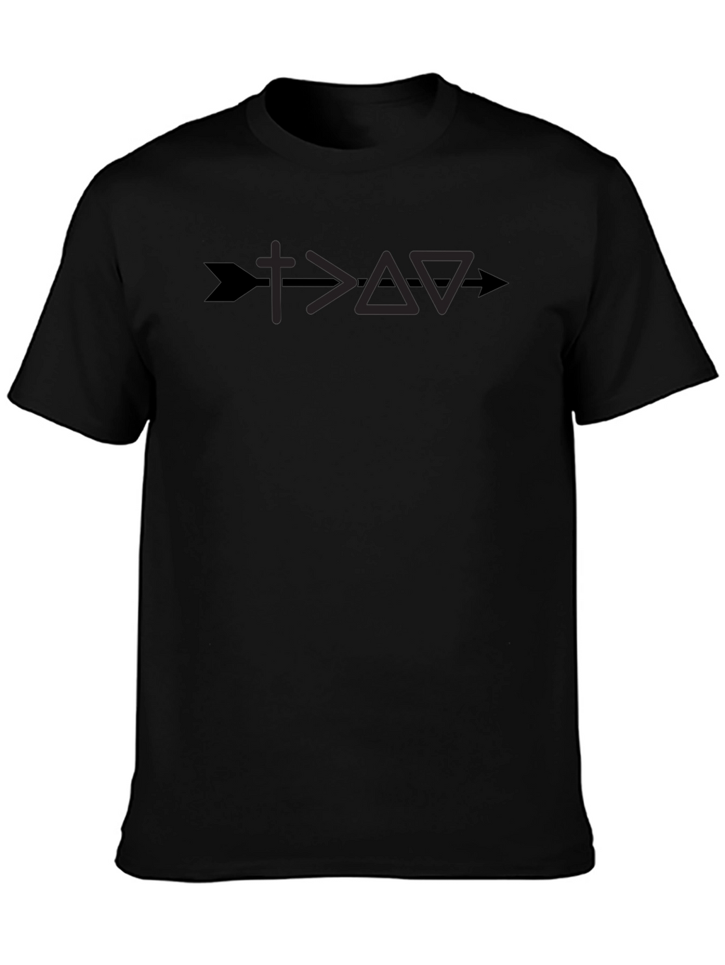 Faith Over Fear Graphic Tee - Arrow Cross Design
