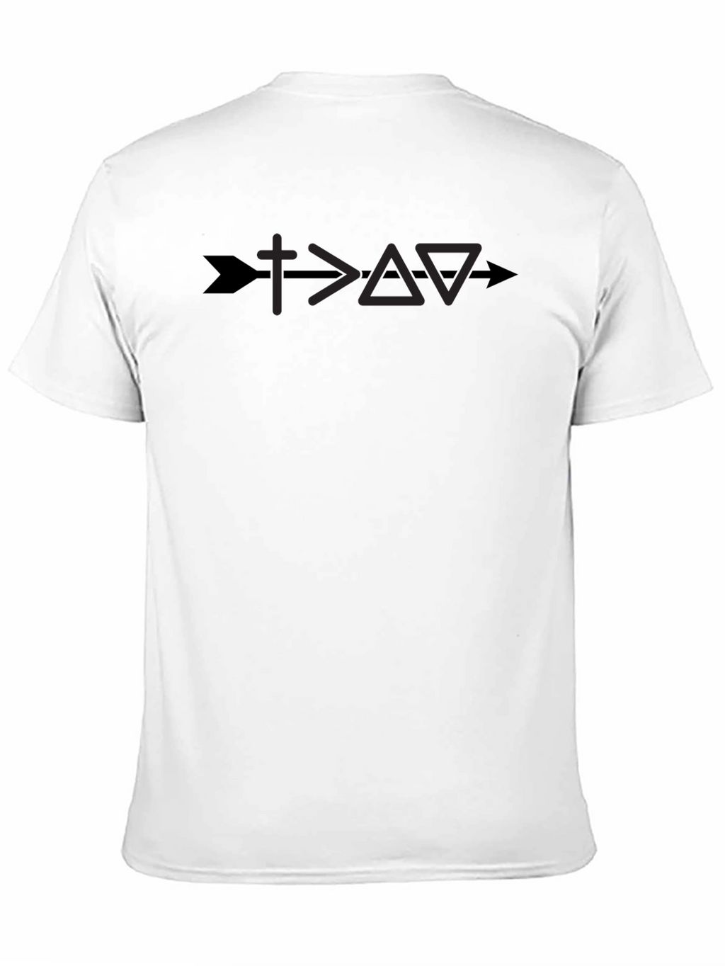 Faith Over Fear Graphic Tee - Arrow Cross Design