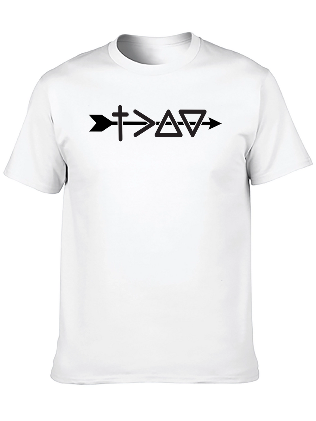 Faith Over Fear Graphic Tee - Arrow Cross Design