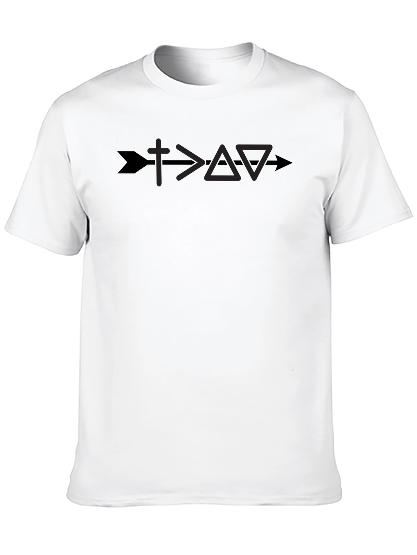 Faith Over Fear Graphic Tee - Arrow Cross Design