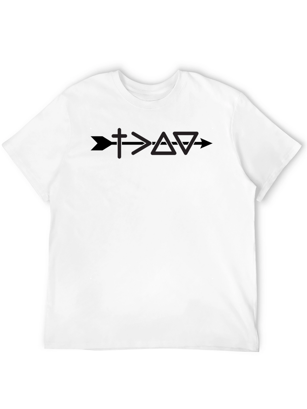Faith Over Fear Graphic Tee - Arrow Cross Design