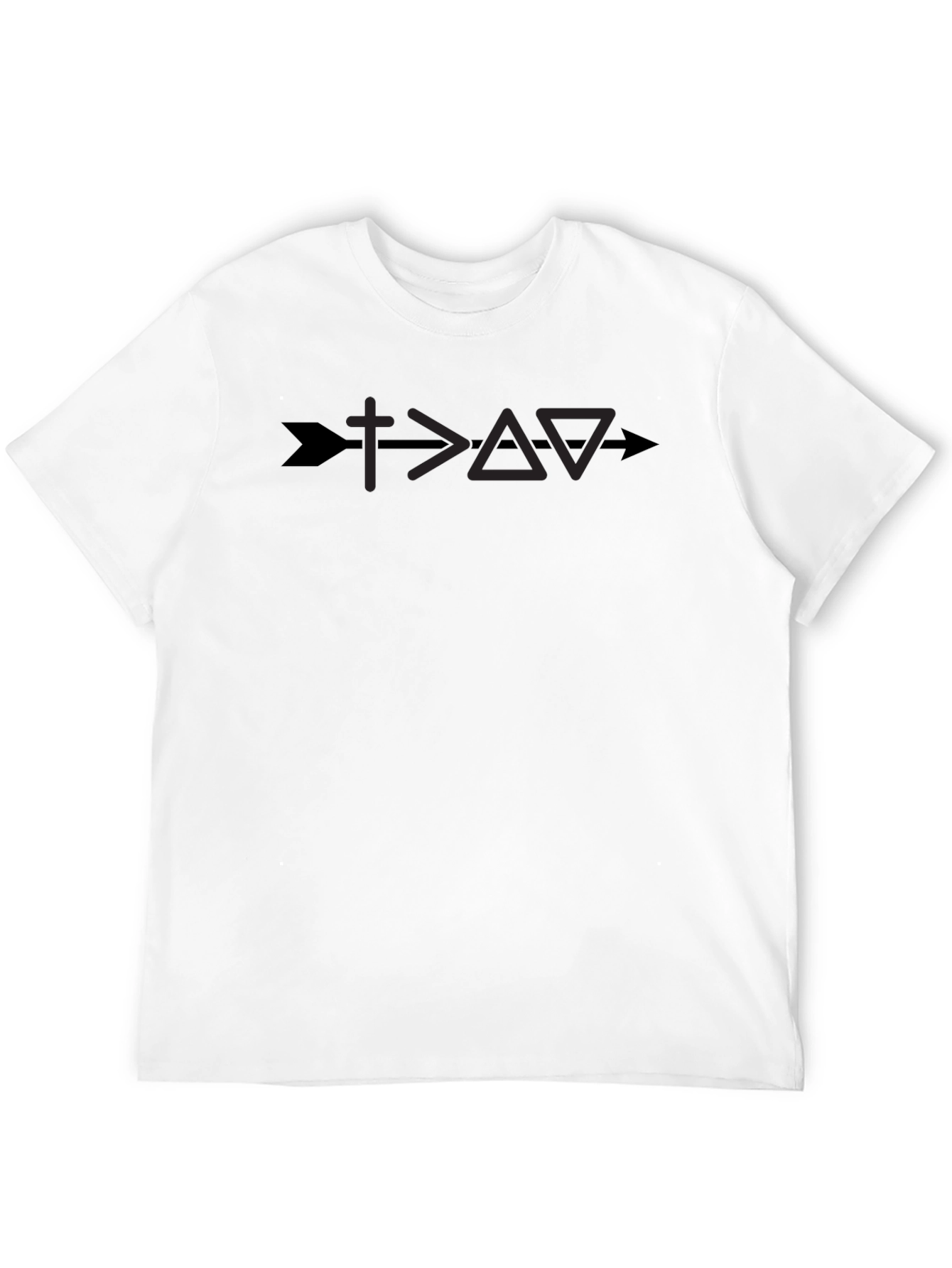 Faith Over Fear Graphic Tee - Arrow Cross Design