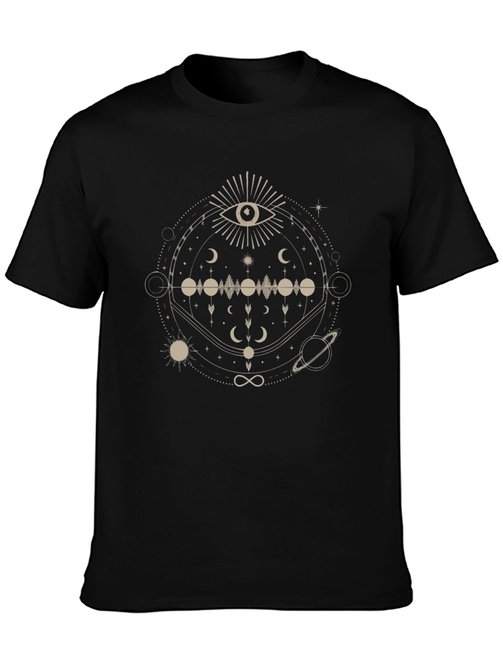 Mystic Eye Graphic Tee - Unisex Black T-Shirt