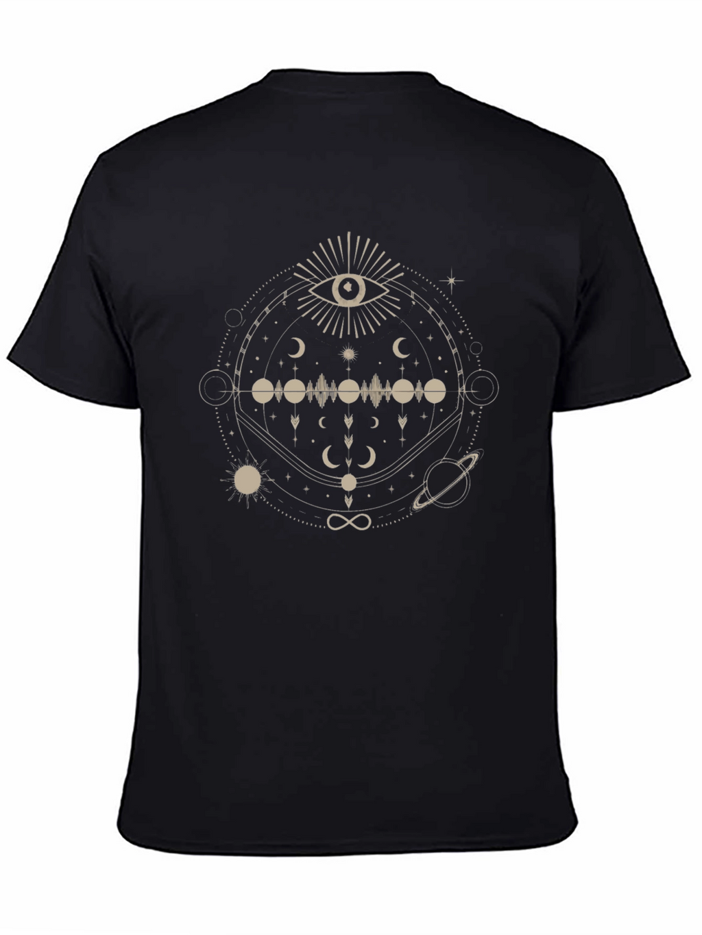 Mystic Eye Graphic Tee - Unisex Black T-Shirt